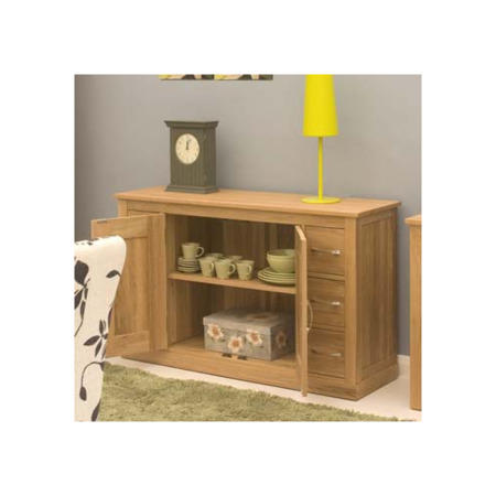 Baumhaus Mobel Solid Oak 2 Door 6 Drawer Sideboard
