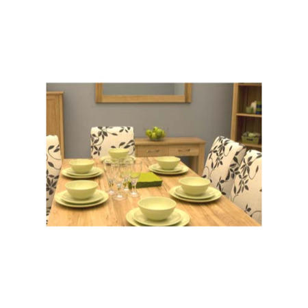 Baumhaus Mobel Solid Oak Wide Rectangular Dining Table