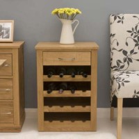 Baumhaus Mobel Solid Oak Wine Rack