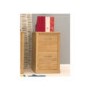 Baumhaus Mobel Solid Oak 2 Drawer Filing Cabinet
