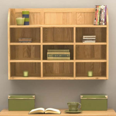 Baumhaus Mobel Solid Oak Reversible Wall Display Unit