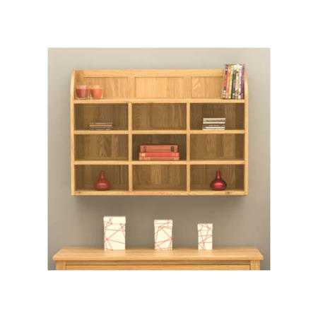 Baumhaus Mobel Solid Oak Reversible Wall Display Unit