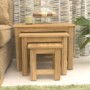 Baumhaus Mobel Solid Oak Nest of Tables