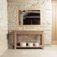Baumhaus Mobel Solid Oak Wall Mirror