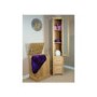 Baumhaus Mobel Solid Oak Large Glazed Bathroom Cabinet