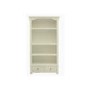 Baumhaus Hampton White Solid Ash 4 Shelf 2 Drawer Bookcase
