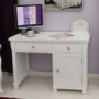 Baumhaus Hampton White Solid Ash Desk