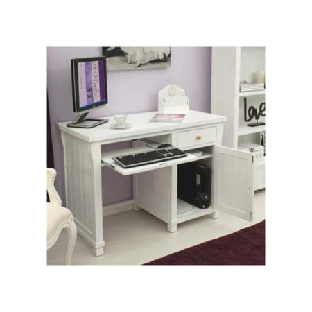 Baumhaus Hampton White Solid Ash Desk