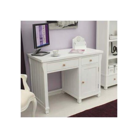 Baumhaus Hampton White Solid Ash Desk
