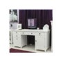Baumhaus Hampton White Solid Ash Twin Pedestal Desk