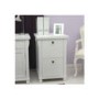 Baumhaus Hampton White Solid Ash 2 Drawer Filing Cabinet