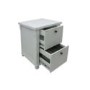 Baumhaus Hampton White Solid Ash 2 Drawer Filing Cabinet
