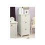 Baumhaus Hampton White Solid Ash 3 Drawer Filing Cabinet