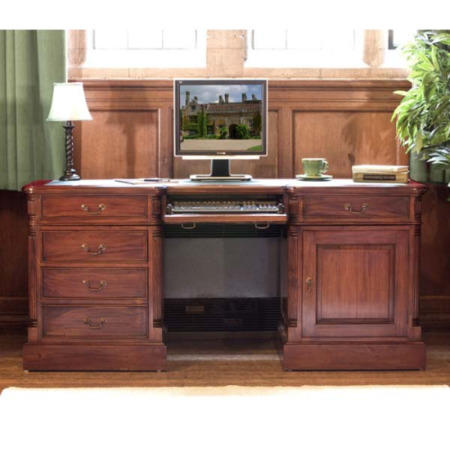 Baumhaus La Roque Solid Mahogany Twin Pedestal Desk