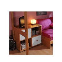 Stompa Combo Kids Natural 2 Door 4 Shelf Storage Cubes in White