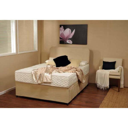 Visco Therapy Rome Faux Suede Headboard in Stone - small double