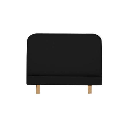 Visco Therapy Rome Faux Suede Headboard in Black - small single