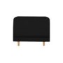 Visco Therapy Rome Faux Suede Headboard in Black - small single