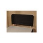 Visco Therapy Rome Faux Suede Headboard in Black - small single