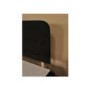 Visco Therapy Rome Faux Suede Headboard in Black - small single
