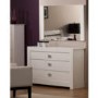 World Furniture Bari High Gloss White Mirror