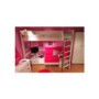 Stompa Combo Kids White Highsleeper Bed Chest and Wardrobe Furniture Set - pink sofa bed