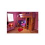 Stompa Combo Kids Natural Highsleeper Bed and TV Unit Furniture Set - pink sofa bed