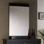 World Furniture Modena Black High Gloss Black Mirror