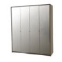 Skylight Natalie 4 Door Wardrobe with Grey Tinted Mirrors