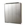 Skylight Natalie 4 Door Wardrobe with Grey Tinted Mirrors