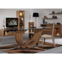 Sciae Liscia Dining Table in Plum Tree