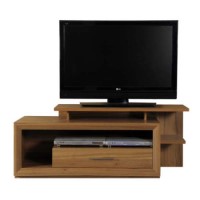 Sciae Liscia 1 Drawer TV Cabinet  in Plum Tree