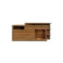 Sciae Liscia 3 Door 1 Drawer Sideboard with Shelf Attachment in Plum Tree