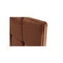 Humza Amani Milli Faux Suede Deep Buttoned Headboard in Brown - small single