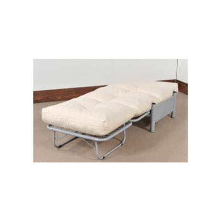 Humza Amani Aster 1 Seater Futon with Memory Foam Mattress - black mattress