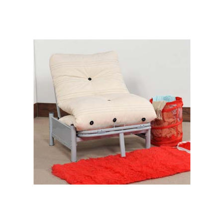 Humza Amani Aster 1 Seater Futon with Memory Foam Mattress - black mattress