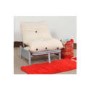 Humza Amani Aster 1 Seater Futon with Memory Foam Mattress - black mattress