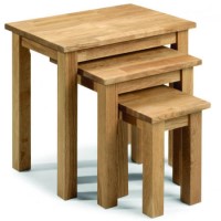 Julian Bowen Coxmoor Solid Oak Nest of Tables Julian Bowen Coxmoor Solid Oak Nest of Tables