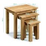 Julian Bowen Coxmoor Solid Oak Nest of Tables
