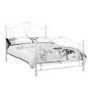 Julian Bowen Paris White Metal Bed Frame - double