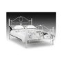 Julian Bowen Paris White Metal Bed Frame - kingsize
