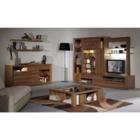 Sciae Liscia 5 Piece Living Room Set in Plum Tree