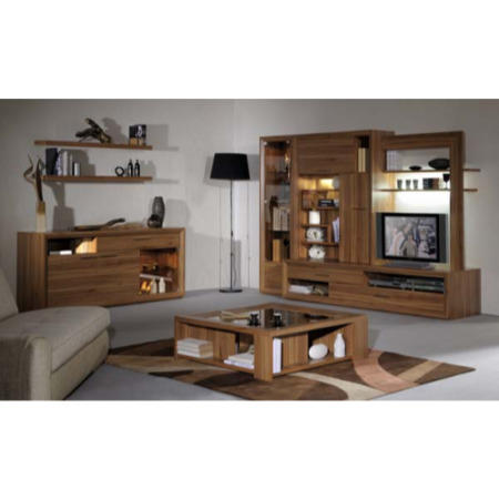 Sciae Liscia 5 Piece Living Room Set in Plum Tree