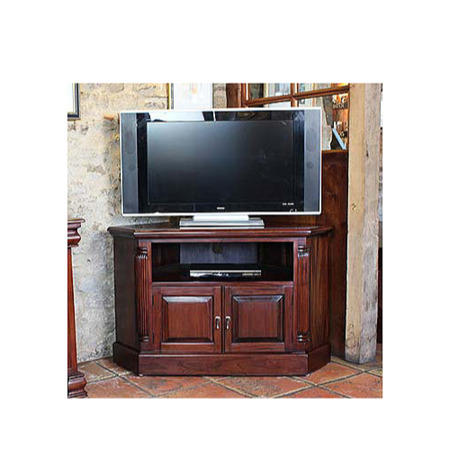 Baumhaus La Roque Solid Mahogany Corner TV Cabinet 