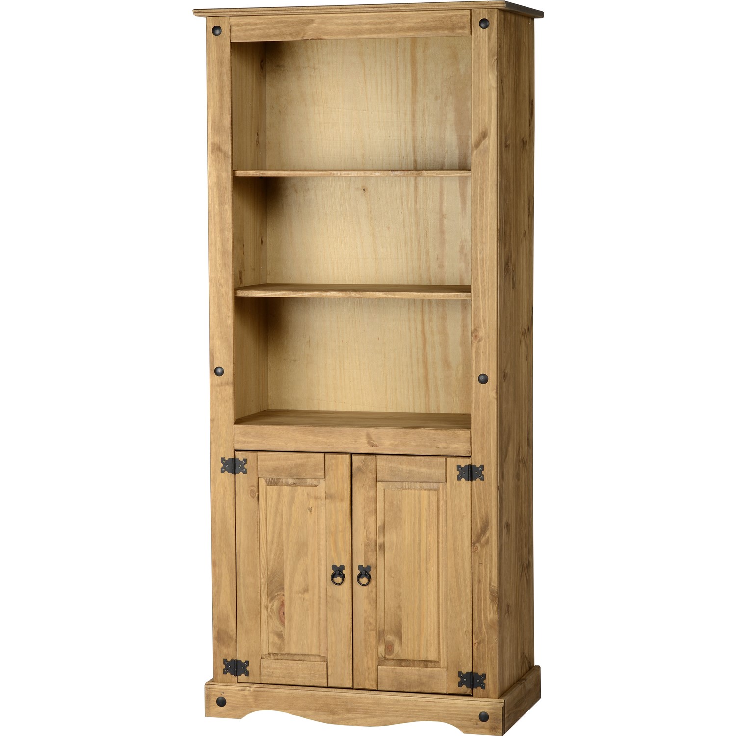 Seconique Original Corona Pine Dresser With 3 Shelves 2 Doors