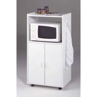 Parisot Quatro Small Mobile Kitchen Unit in White