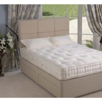 Relyon Contemporary Bed Fixing Headboard in Beige - superking