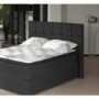 Relyon Deep Buttoned Wide Headboard in Black - single