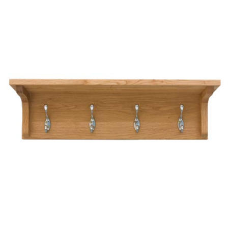 Baumhaus Mobel Solid Oak Wall Coat Rack