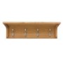 Baumhaus Mobel Solid Oak Wall Coat Rack